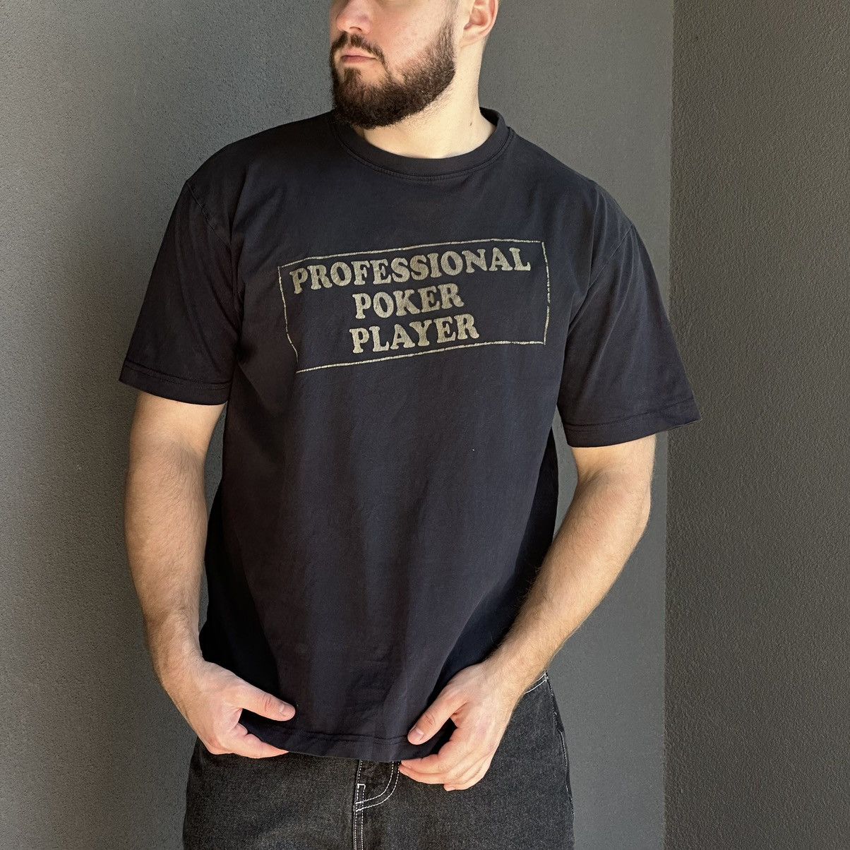 Japanese Brand × Vintage Vintage Professional Poker Player T-shirts Joke Humor Y2K Size US XL / EU 56 / 4 - 1 Thumbnail