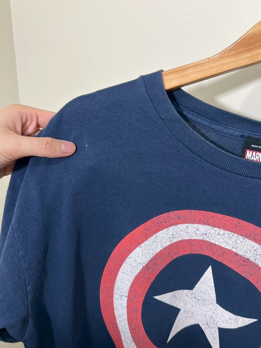 Marvel Comics × Vintage Vintage Marvel Captain America shirt bnz01 Size US L / EU 52-54 / 3 - 6 Thumbnail