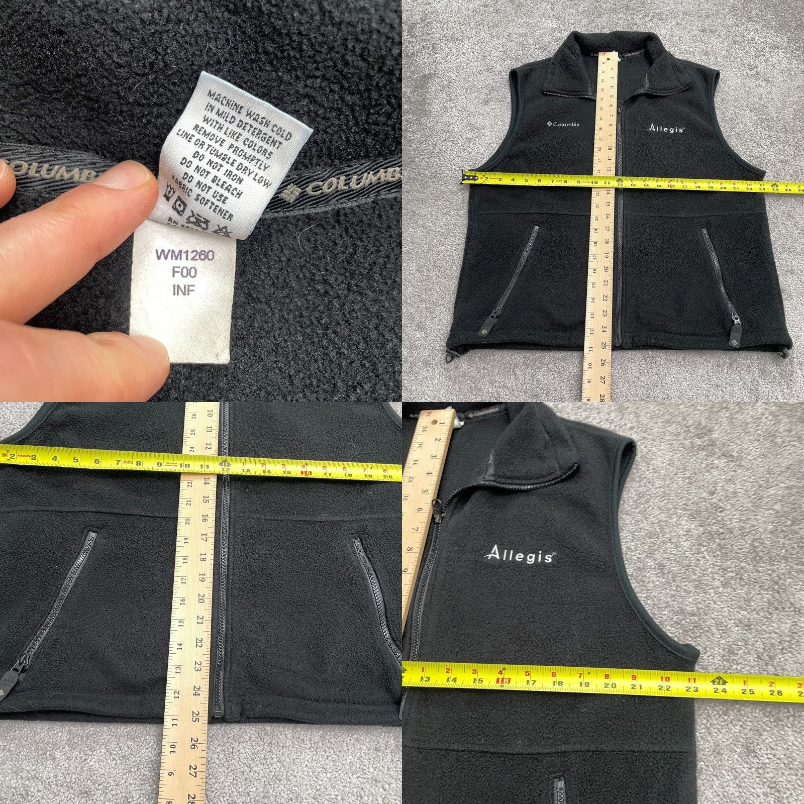 Vintage VINTAGE Columbia Fleece Vest Mens Medium Black Full Zip Pockets Outdoor Hiking Sleeves? Size US M / EU 48-50 / 2 - 8 Thumbnail