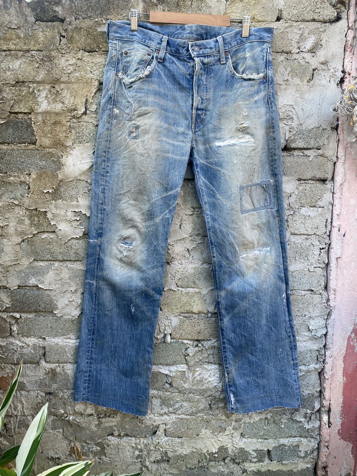 Spellbound Spellboud Domingo 90s Ripped Thrashed Jeans Size US 34 / EU 50 - 3 Thumbnail