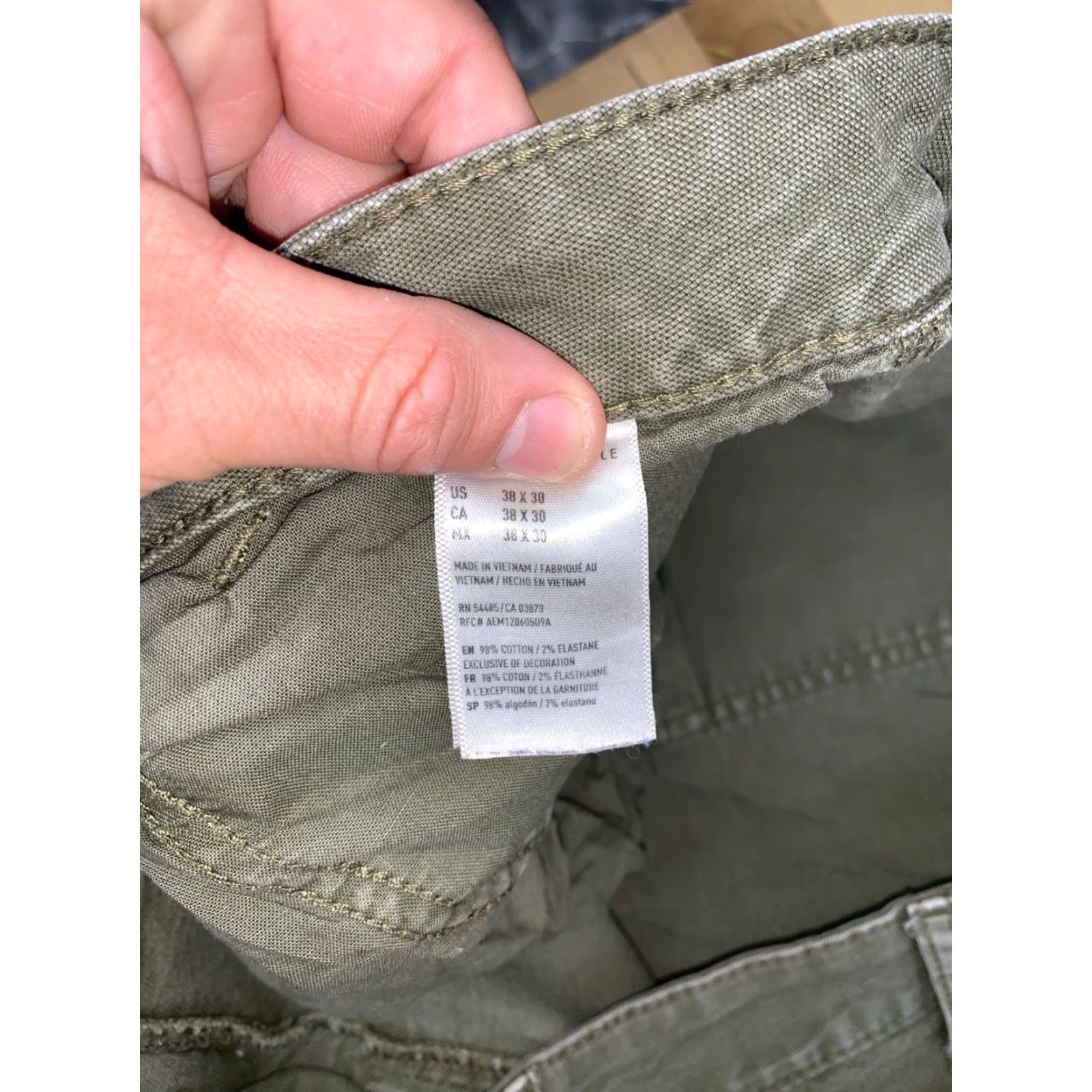 American Eagle Outfitters American Eagle Outfitters Jeans Men 38x30 Green Utility Carpenter 12937 Size US 38 / EU 54 - 3 Thumbnail