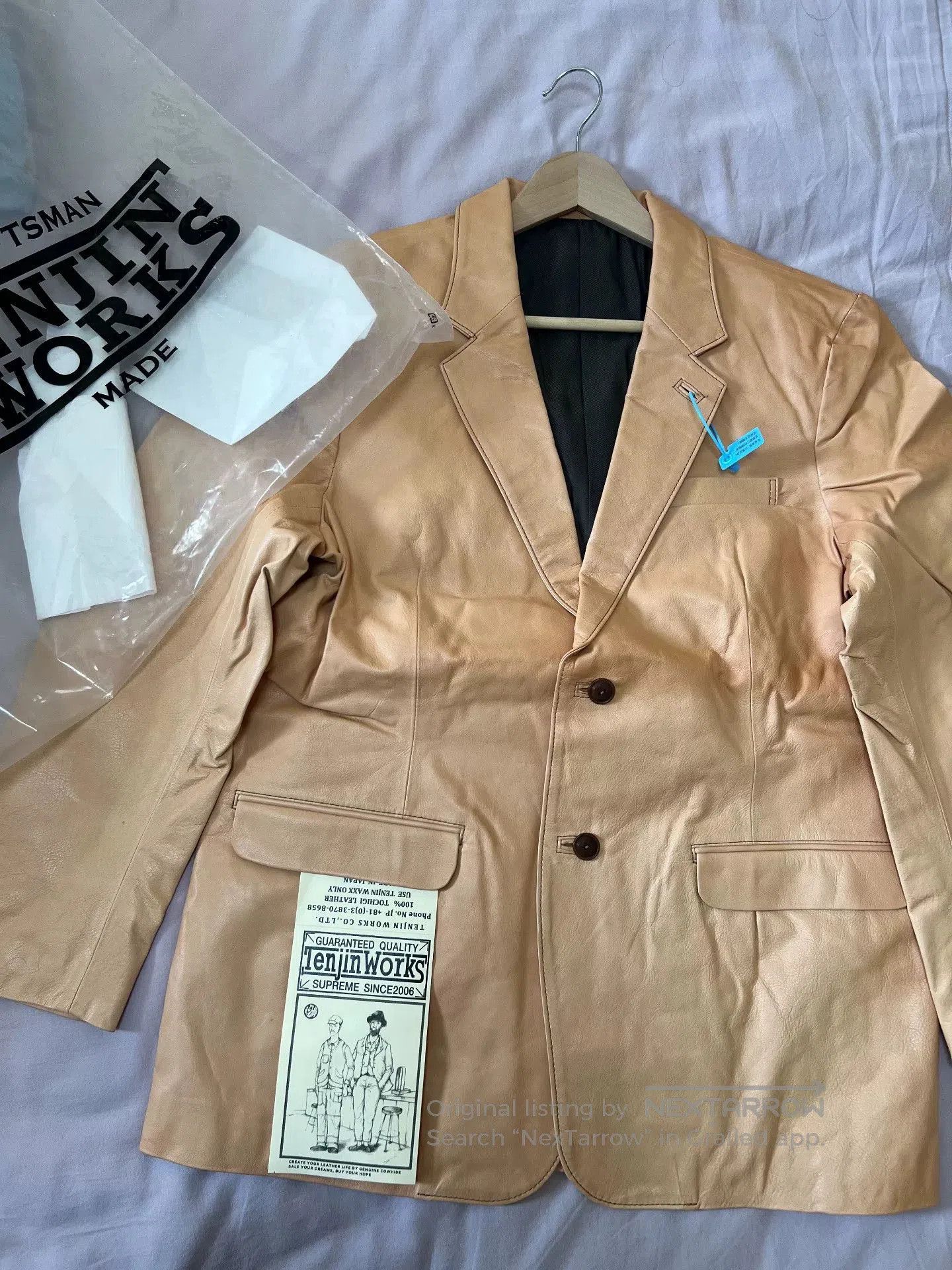 Japanese Brand Tenjin Works CJ03 Leather Jacket. Size US XXS / EU 40 - 1 Thumbnail