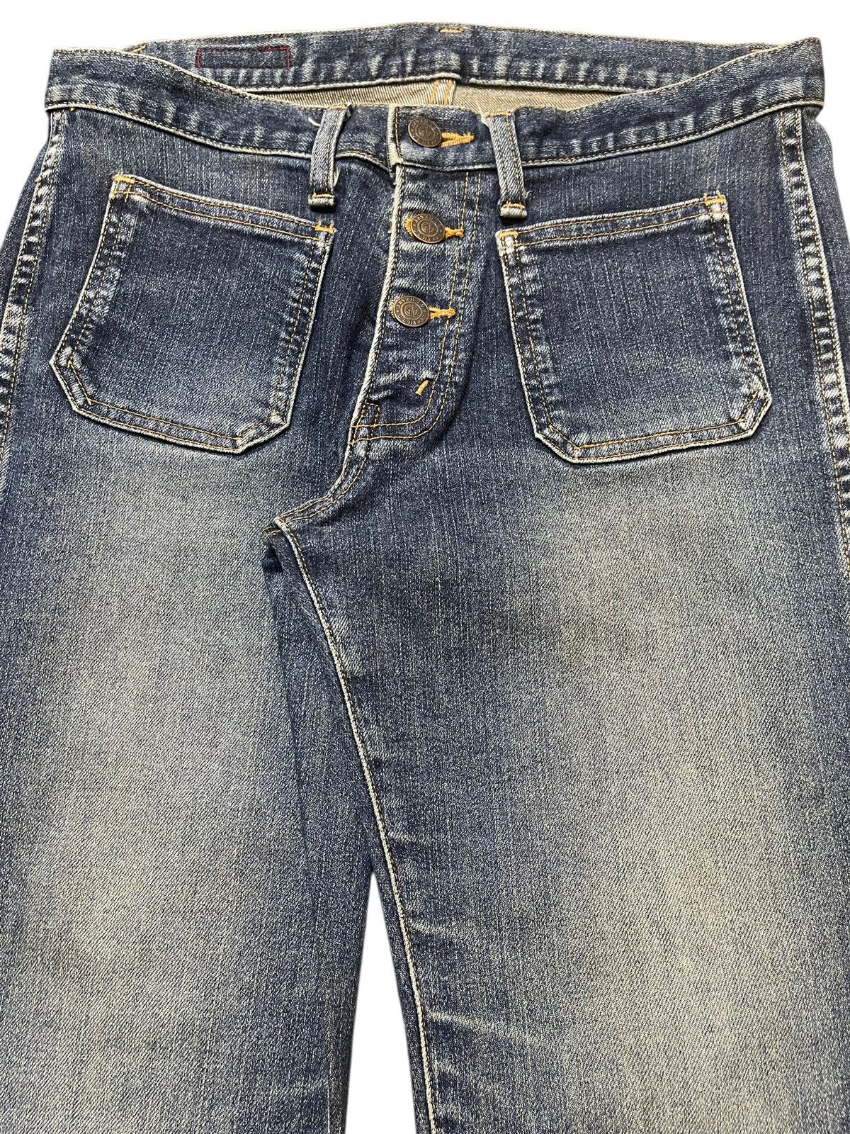 Hysteric Glamour Vintage Japanese Brand Blue Wash Faded Style Flare Jeans Size US 30 / EU 46 - 4 Thumbnail