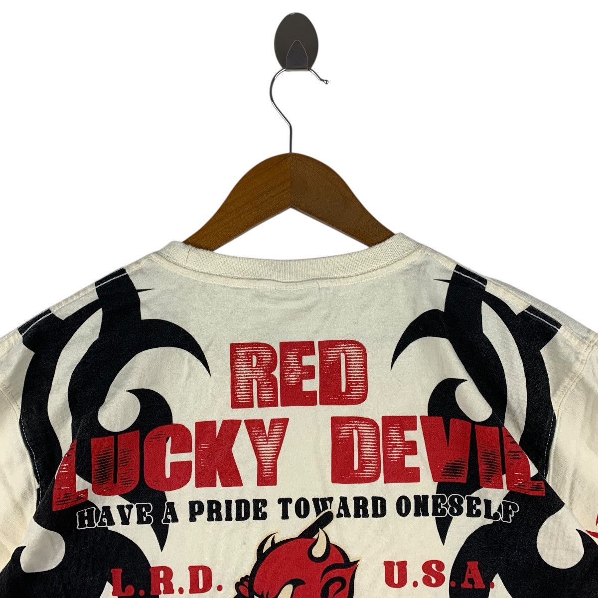 Tedman Vintage 90s Tedman's Lucky Red Devil Japanese Streetwear Tee Size US M / EU 48-50 / 2 - 13 Thumbnail