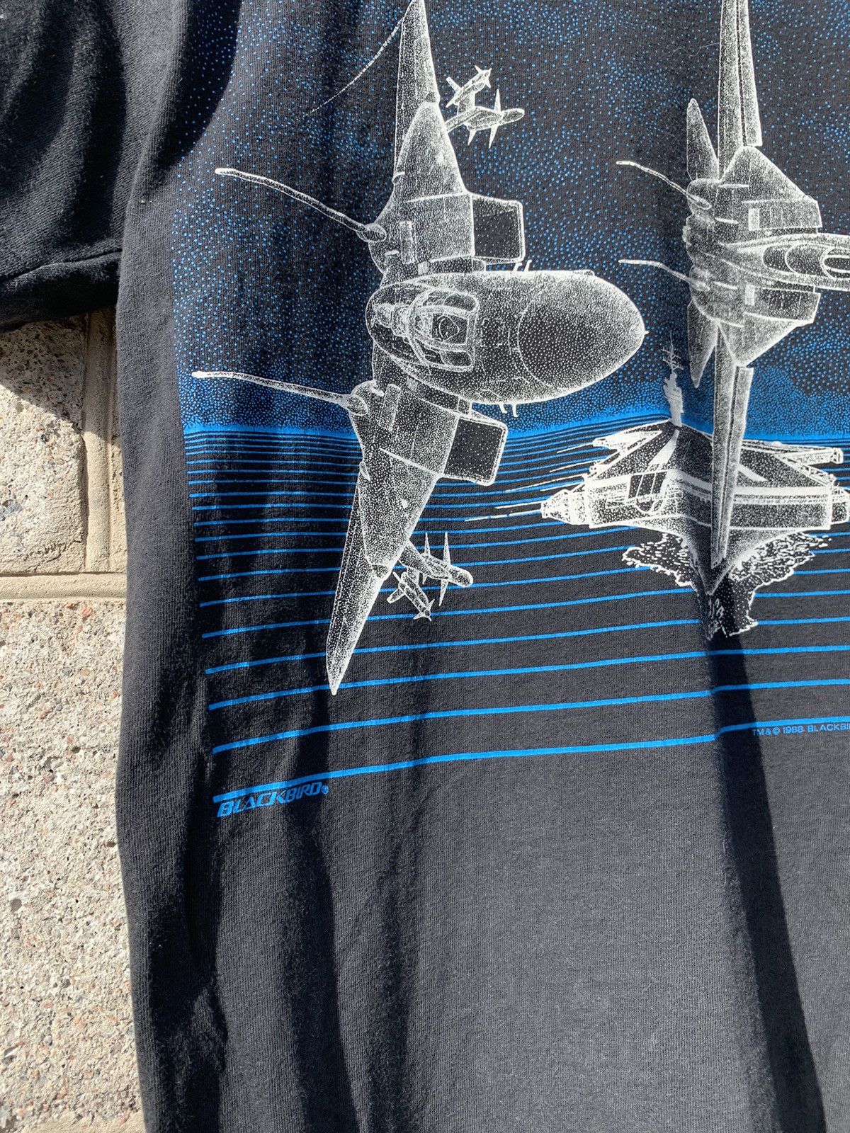 Band Tees × Blackbird × Vintage Vintage Blackbird F-14 Fighting Falcon T Shirt Size US M / EU 48-50 / 2 - 3 Thumbnail