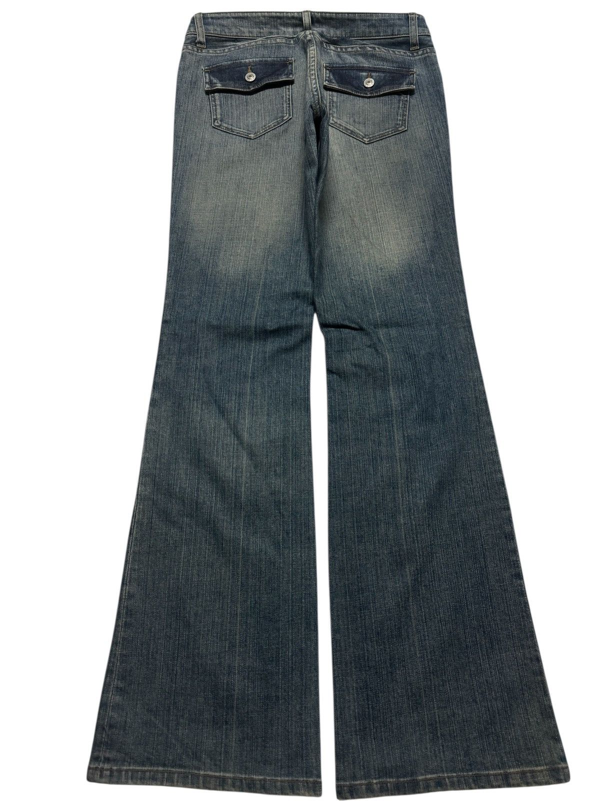 Japanese Brand 💥BOOTCUT💥JAPANESE TOPVALU RUSTY MUDWASH FLARED JEANS Size US 28 / EU 44 - 2 Thumbnail