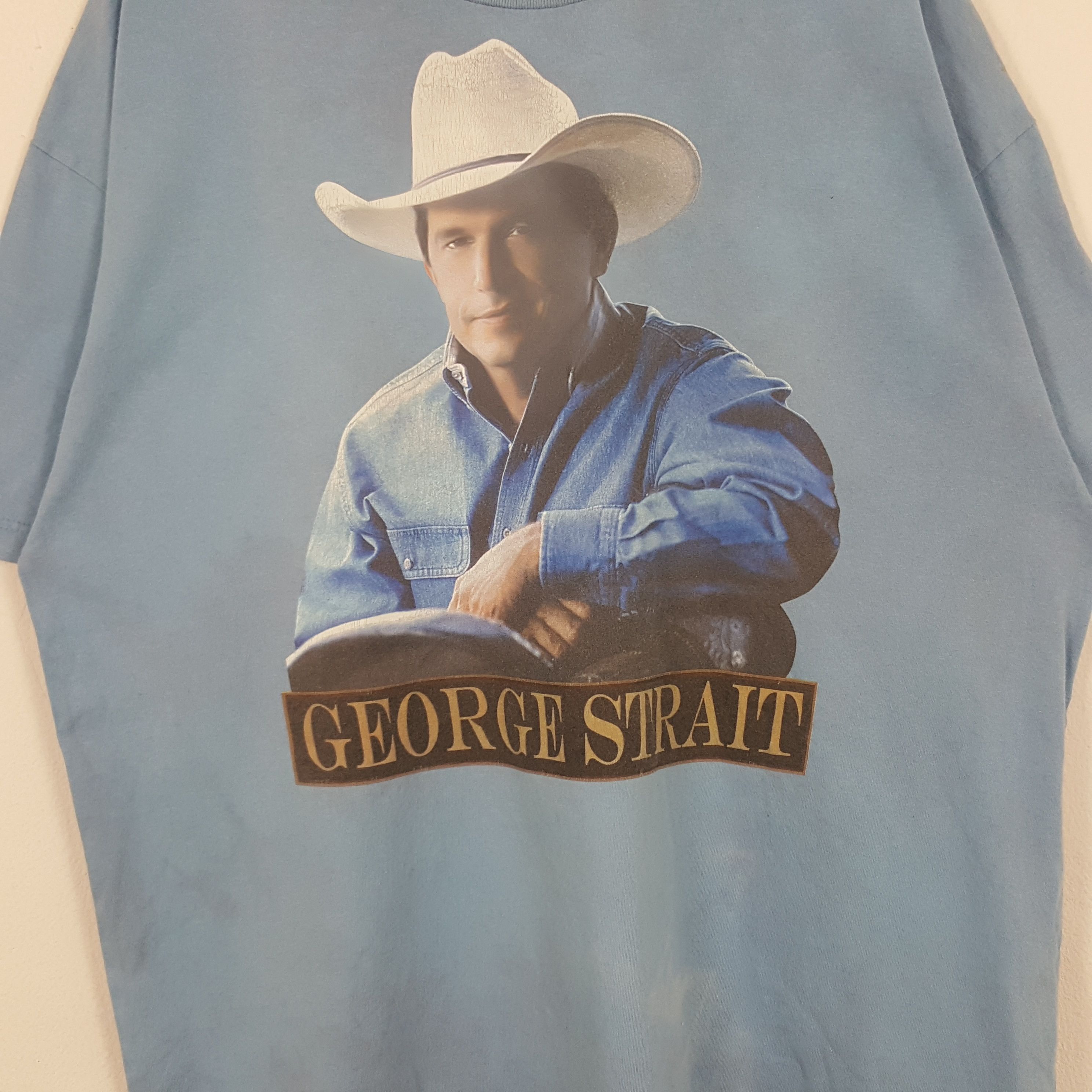 Band Tees × Vintage Vintage Gearge Strait American Retro Singer Tshirt Size US XXL / EU 58 / 5 - 2 Thumbnail
