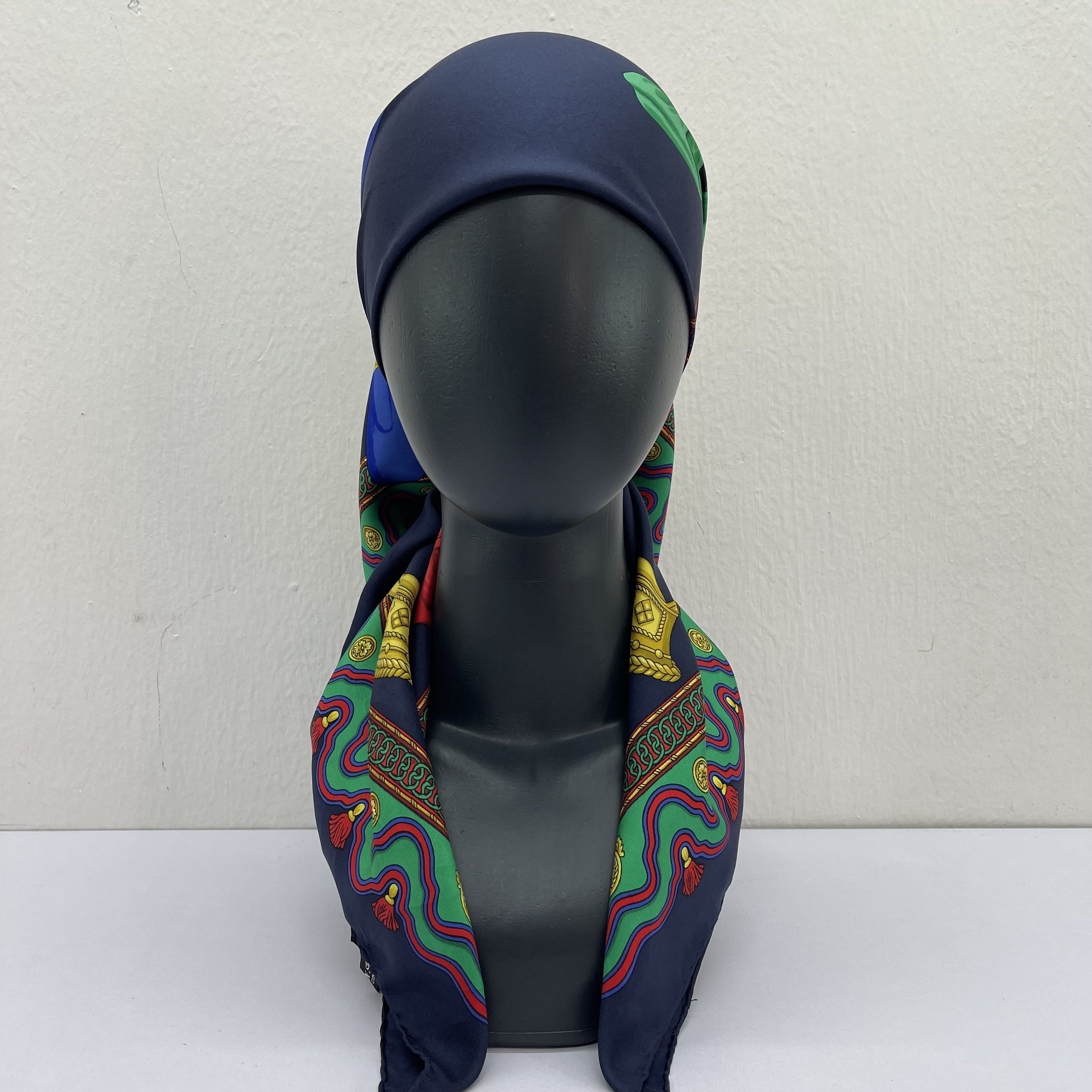 Longchamp Vintage Longchamp Silk Scarf With Equestrian-Themed- S7051 Size ONE SIZE - 2 Thumbnail