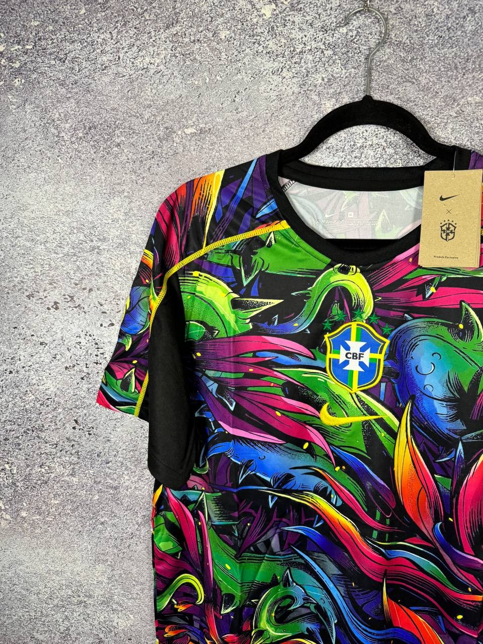 Other Brazil AOP Fan Version Soccer Jersey Training Blokcore Size US XL / EU 56 / 4 - 3 Thumbnail