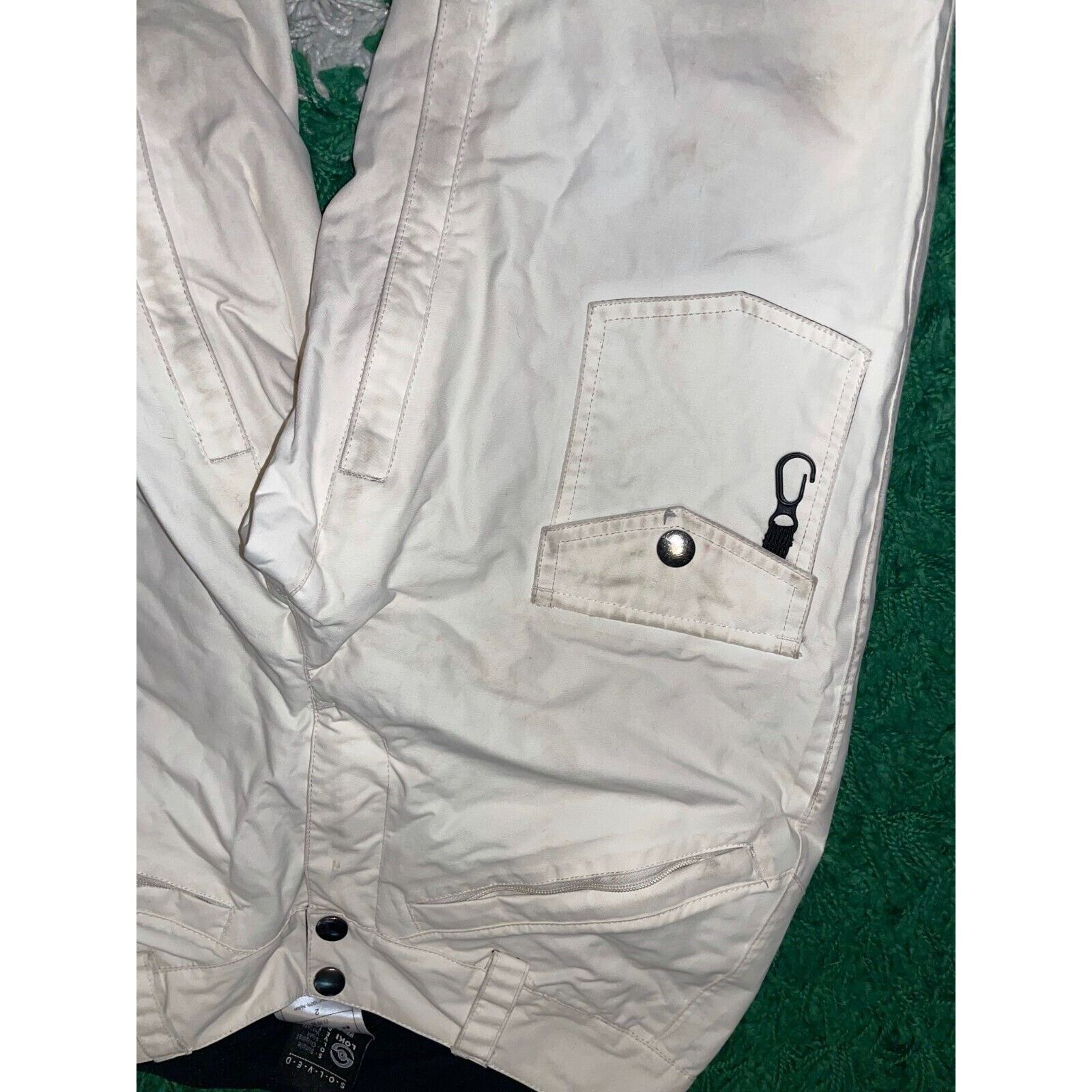 Vintage Womens Loki Ski Pants Skiwear Nylon Bottoms White Women 2 2W Size 26" / US 2 / IT 38 - 6 Thumbnail
