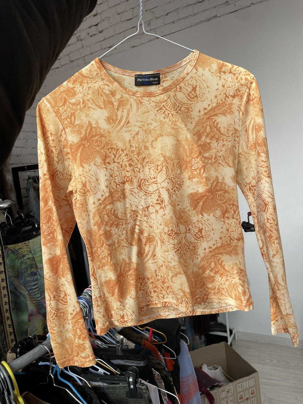 Japanese Brand × Vintage Y2k Yellow Mesh Top/Blouse Size S / US 4 / IT 40 - 1 Thumbnail