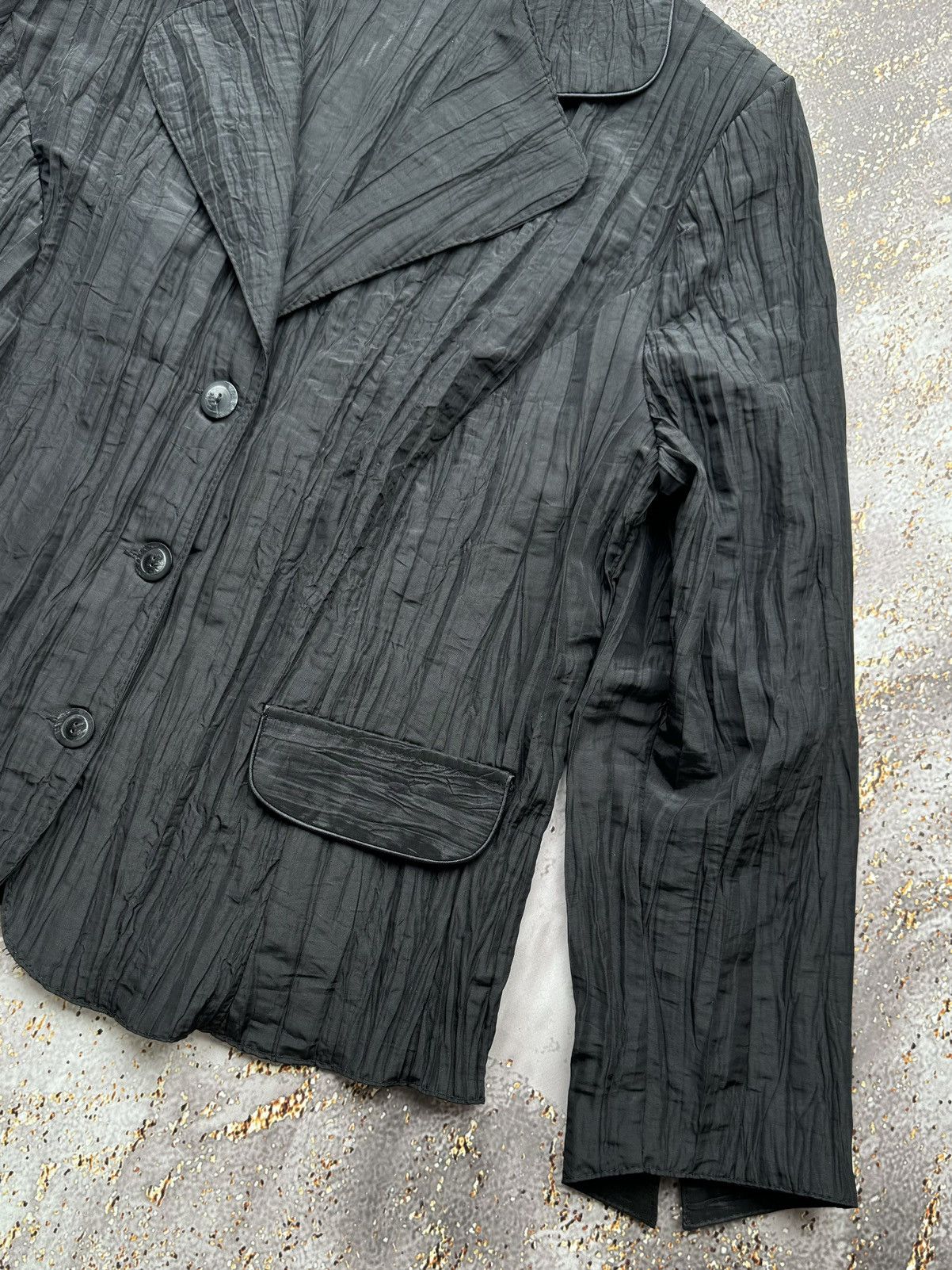 Japanese Brand Vintage Plisse Blazer Size M / US 6-8 / IT 42-44 - 3 Thumbnail