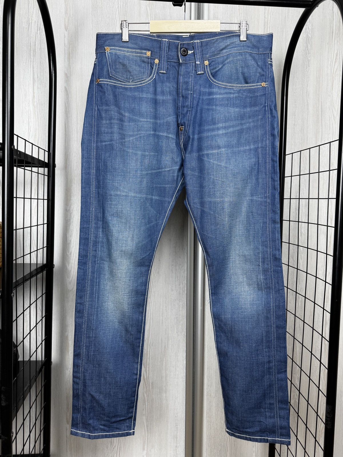 Levi's Vintage Clothing LEVI'S Patented Riveted Duck May 1873 Distressed Denim Jeans Size US 36 / EU 52 - 1 Thumbnail