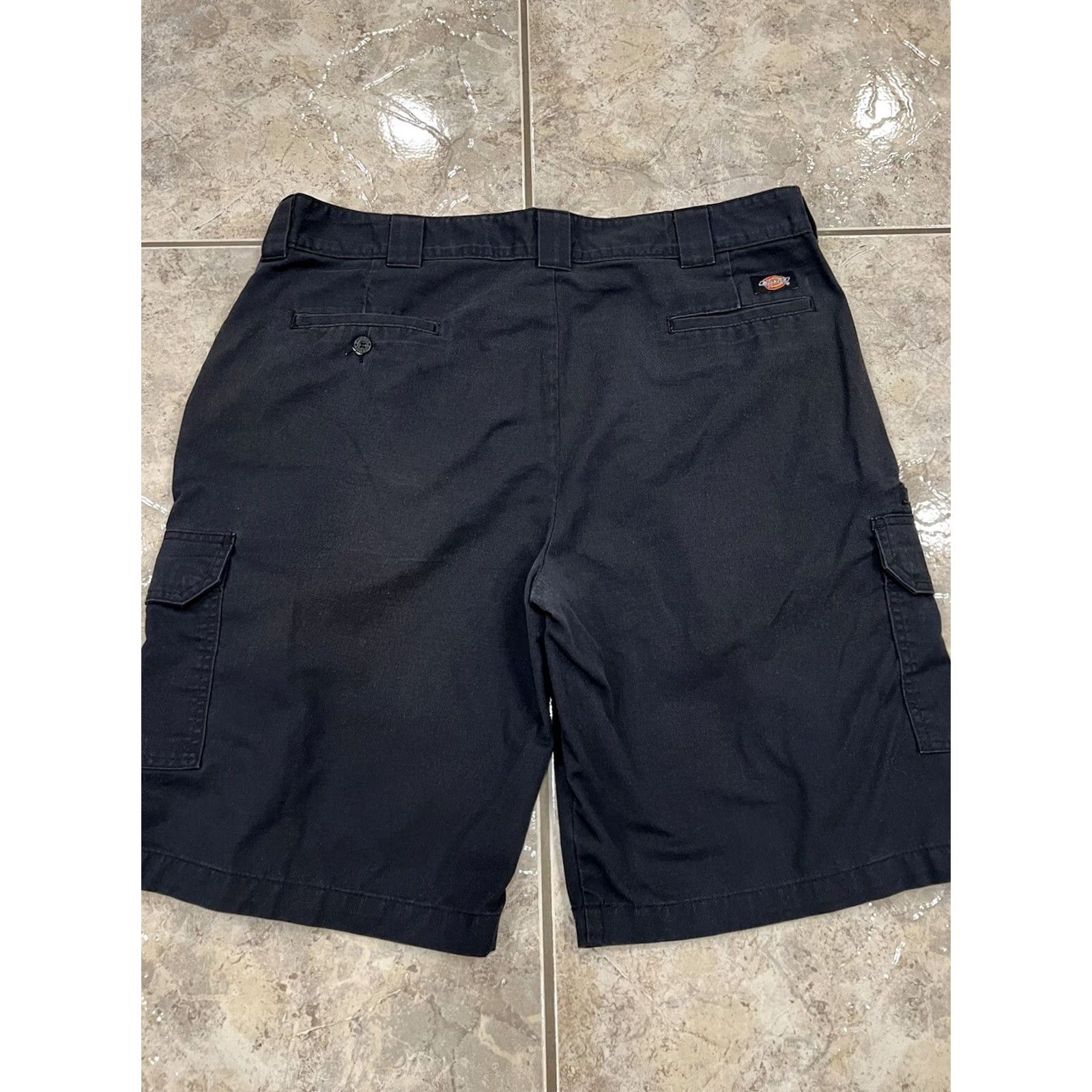 Dickies Dickies Mens 40 Regular Fit Cargo Short Twill Canvas Black 11" Inseam VNTG No Size US 40 / EU 56 - 4 Thumbnail