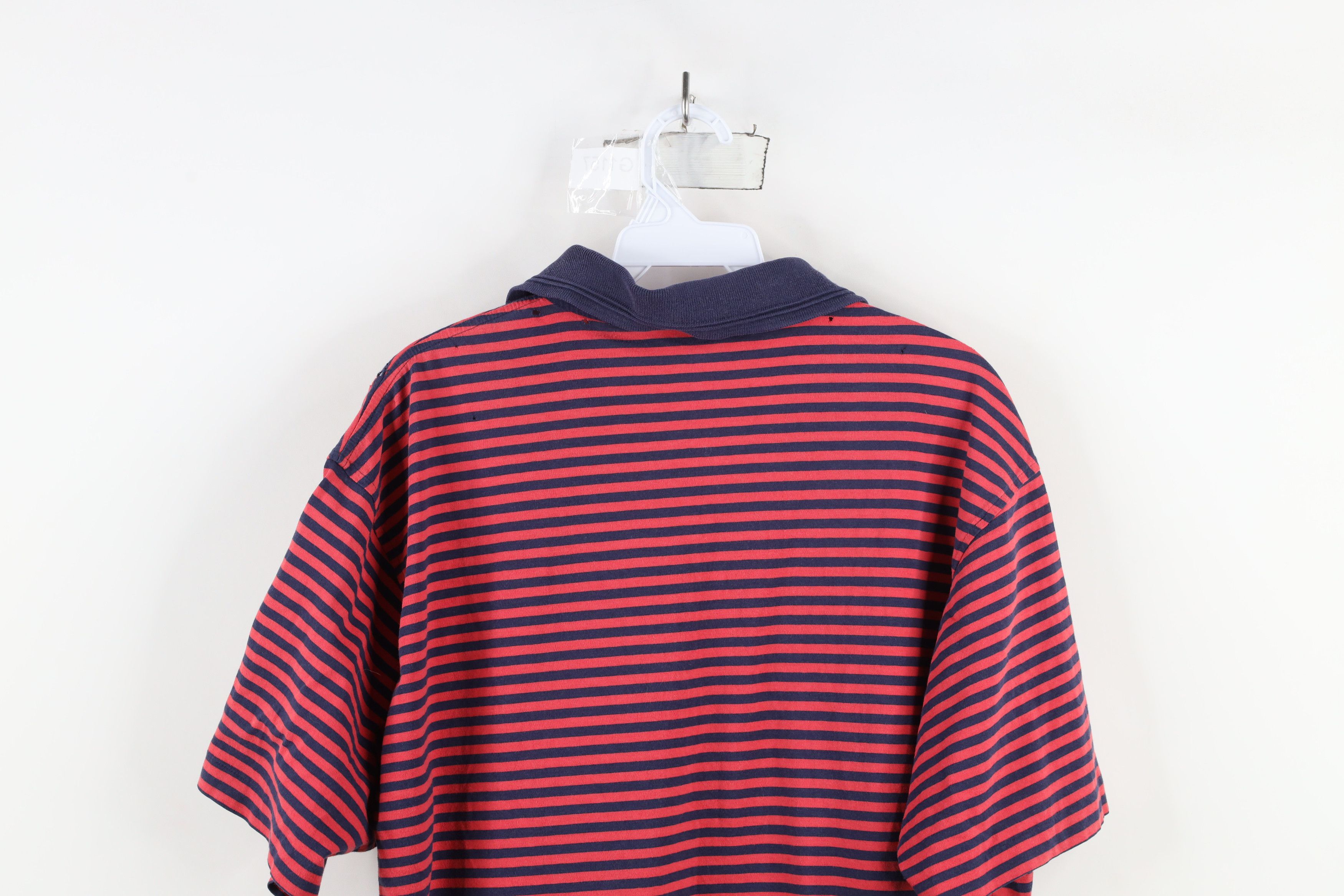 Christian Dior Monsieur × Vintage Vintage 90s Christian Dior Spell Out Striped Polo Shirt Size US M / EU 48-50 / 2 - 13 Thumbnail