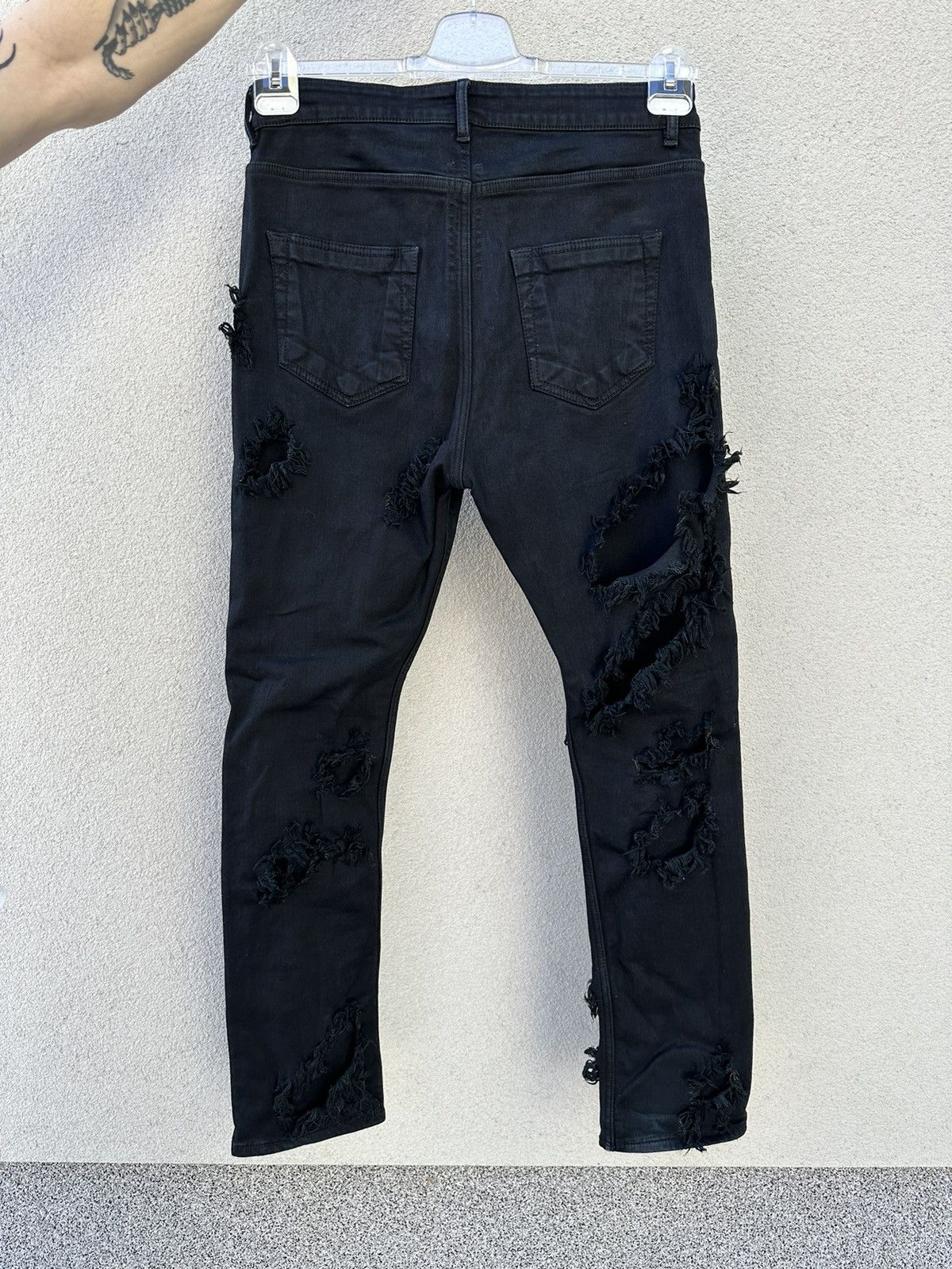 Rick Owens × Rick Owens Drkshdw Rick Owens frayed detail Detroit Denim Size US 31 - 2 Thumbnail