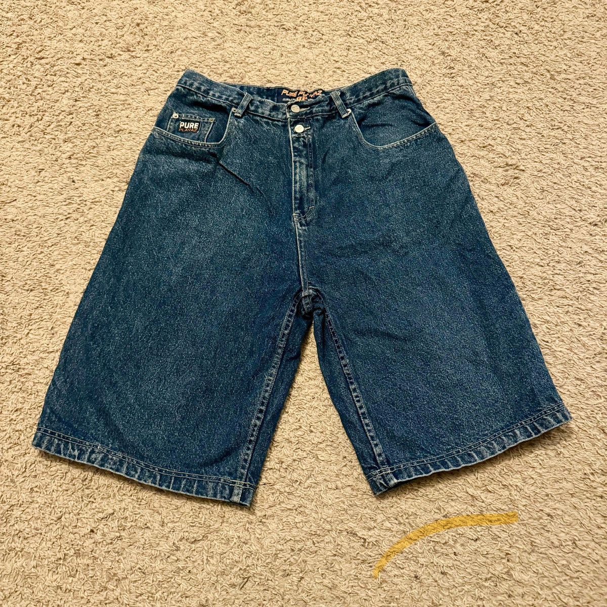 Vintage VINTAGE PURE PLAYAZ BAGGY JEAN SHORTS! Size US 36 / EU 52 - 1 Thumbnail