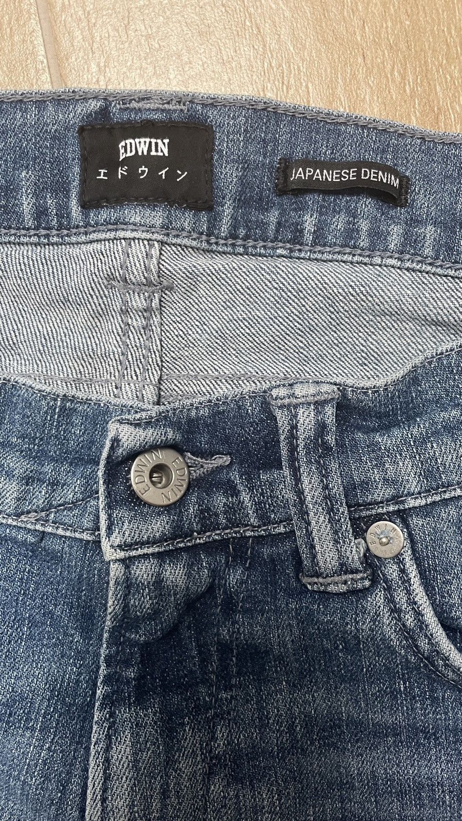 Edwin × Japanese Brand × Vintage 90s Vintage Distressed Edwin Japanese Jeans Denim Pants Size US 30 / EU 46 - 5 Thumbnail