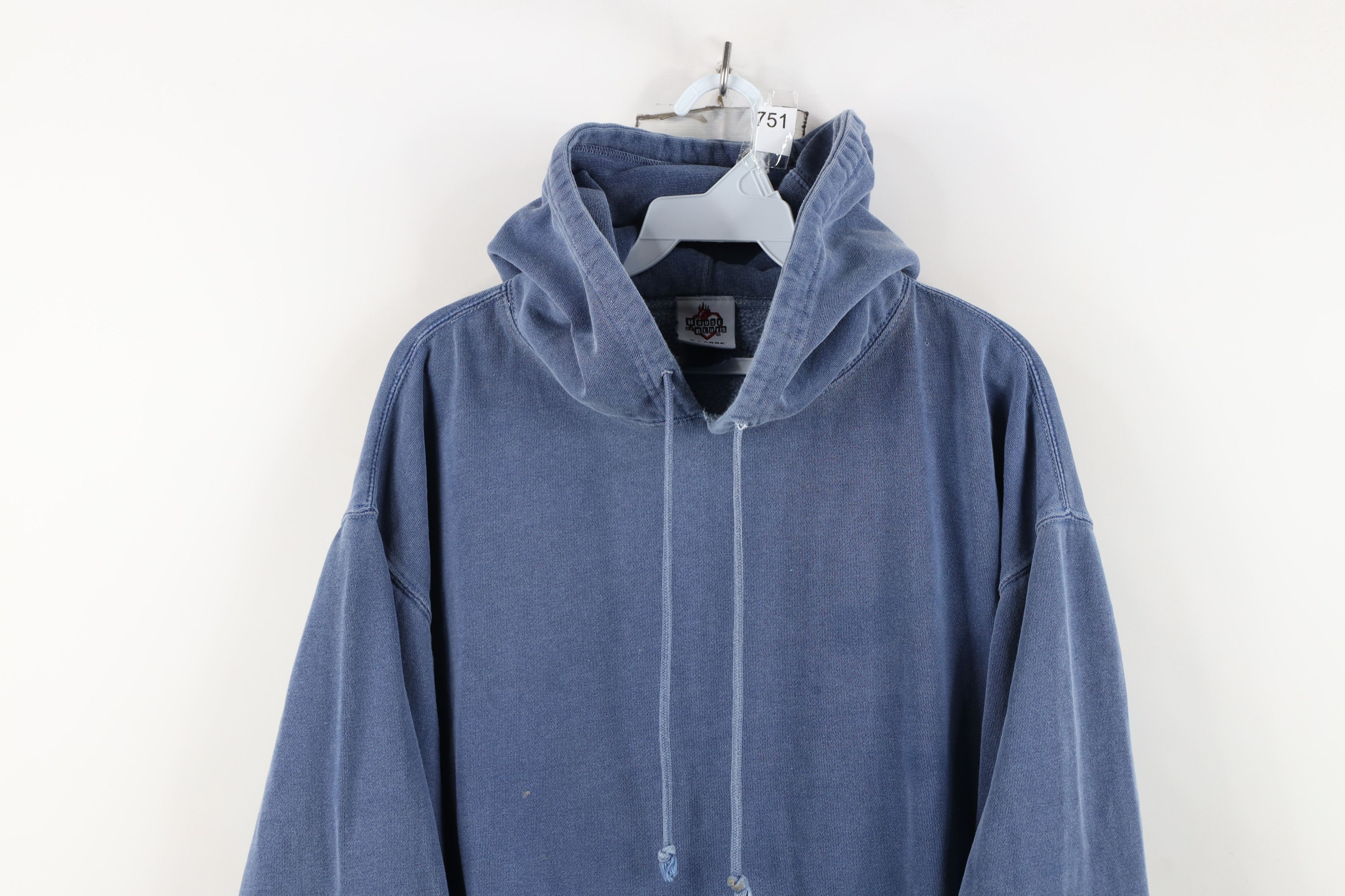Vintage Vintage House of Blues Spell Out Hoodie Sweatshirt Blue Size US XL / EU 56 / 4 - 2 Thumbnail