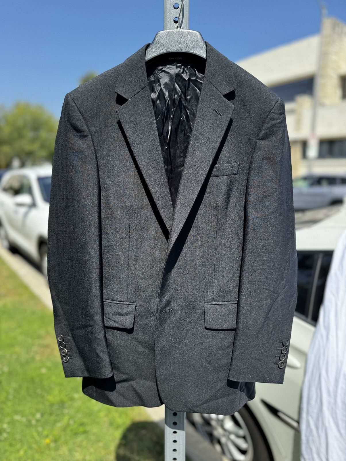 Prada Prada Black 2 button sport coat Size 46R - 1 Thumbnail