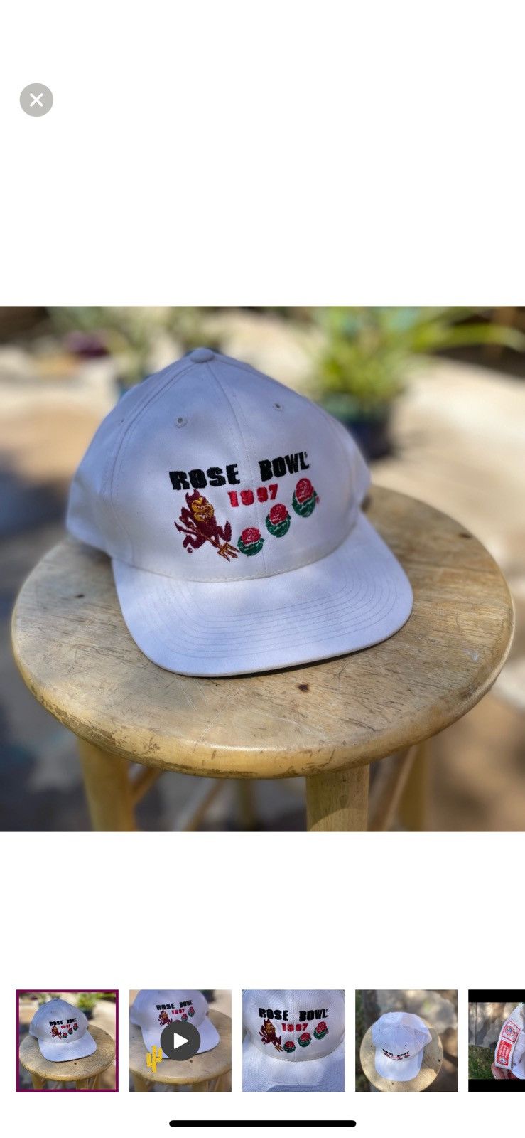 NCAA ASU ROSE BOWL vintage snap back hat Size ONE SIZE - 1 Thumbnail