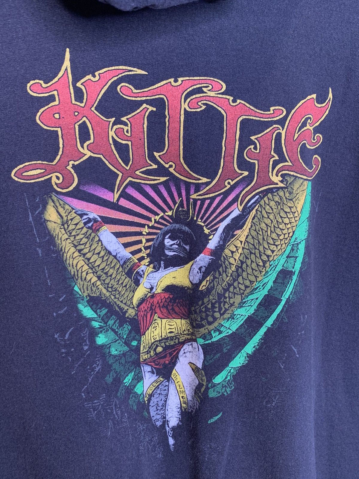 Band Tees *RARE* Vintage Kittie Band Zip-Up Tour Hoodie Size US XL / EU 56 / 4 - 4 Thumbnail