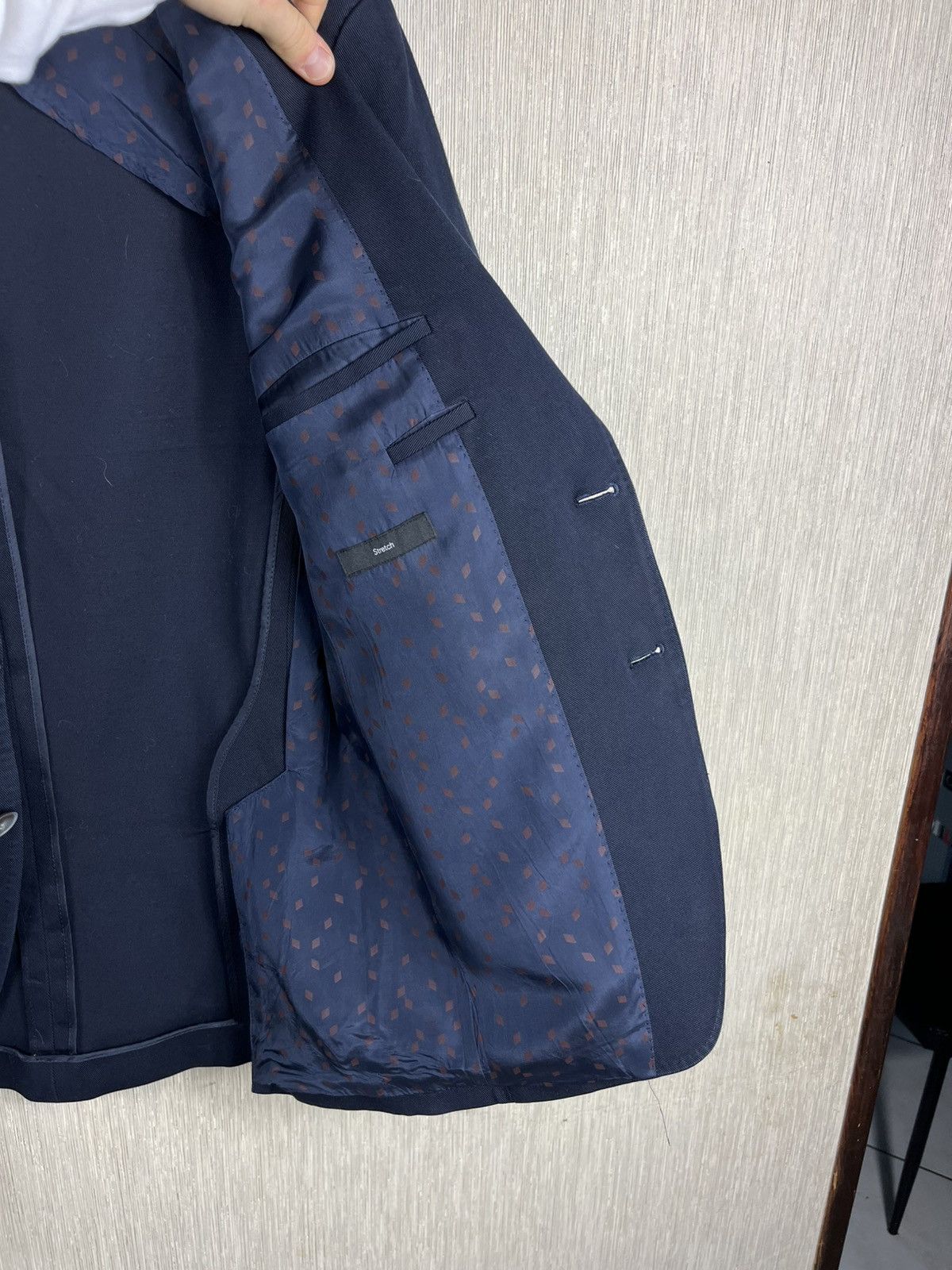 Designer × Hugo Boss Hugo Boss cotton stretch blazer travel jacket Size US M / EU 48-50 / 2 - 12 Thumbnail