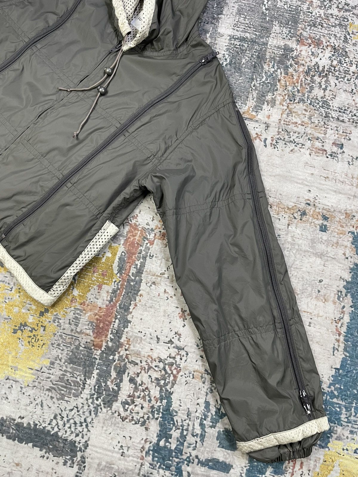 Japanese Brand io Comme io All Over Multi Pocket Zipper Hooded Nylon Jacket Size S / US 4 / IT 40 - 4 Thumbnail
