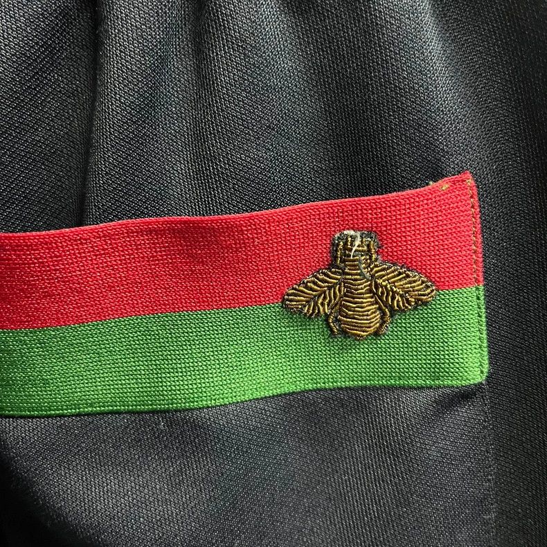 Gucci Gucci Size XS The latest dark blue striped embroidered bee Size US 28 / EU 44 - 3 Thumbnail