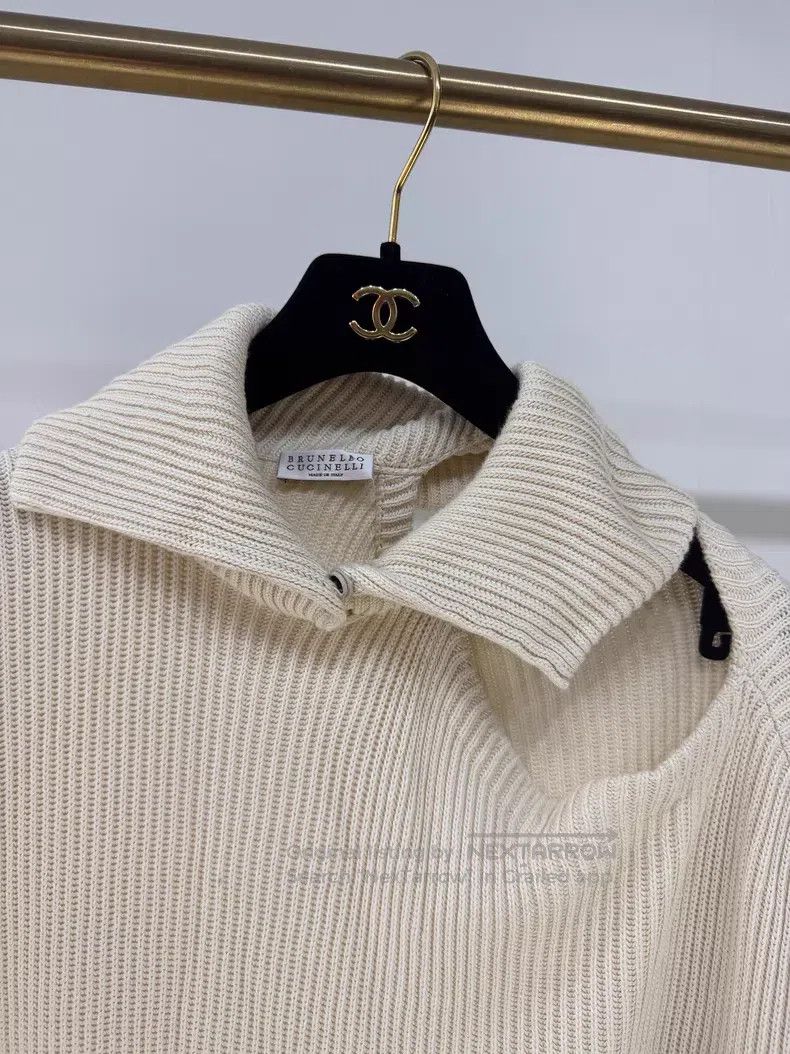 Brunello Cucinelli Brunello Cucinelli Design Knit Sweater Size M / US 6-8 / IT 42-44 - 3 Thumbnail