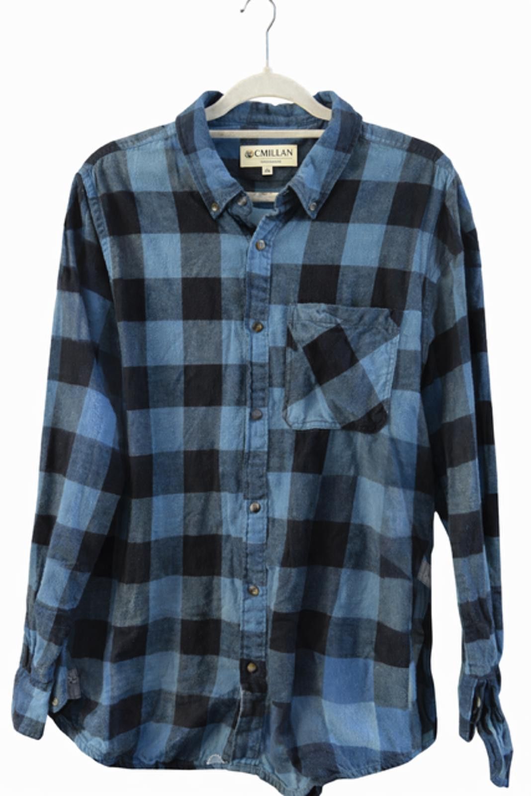Other Magellan Classic Fit Blue Black Checkered Flannel Shirt 2XL Size US XXL / EU 58 / 5 - 1 Thumbnail