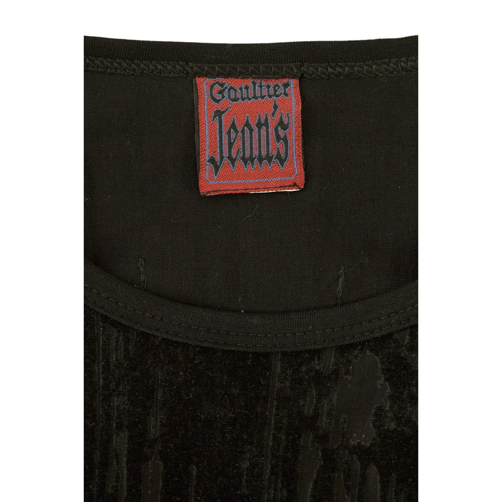 Jean Paul Gaultier F/W 1998 Blood Drip Black Long Sleeve Dress Size M / US 6-8 / IT 42-44 - 3 Thumbnail