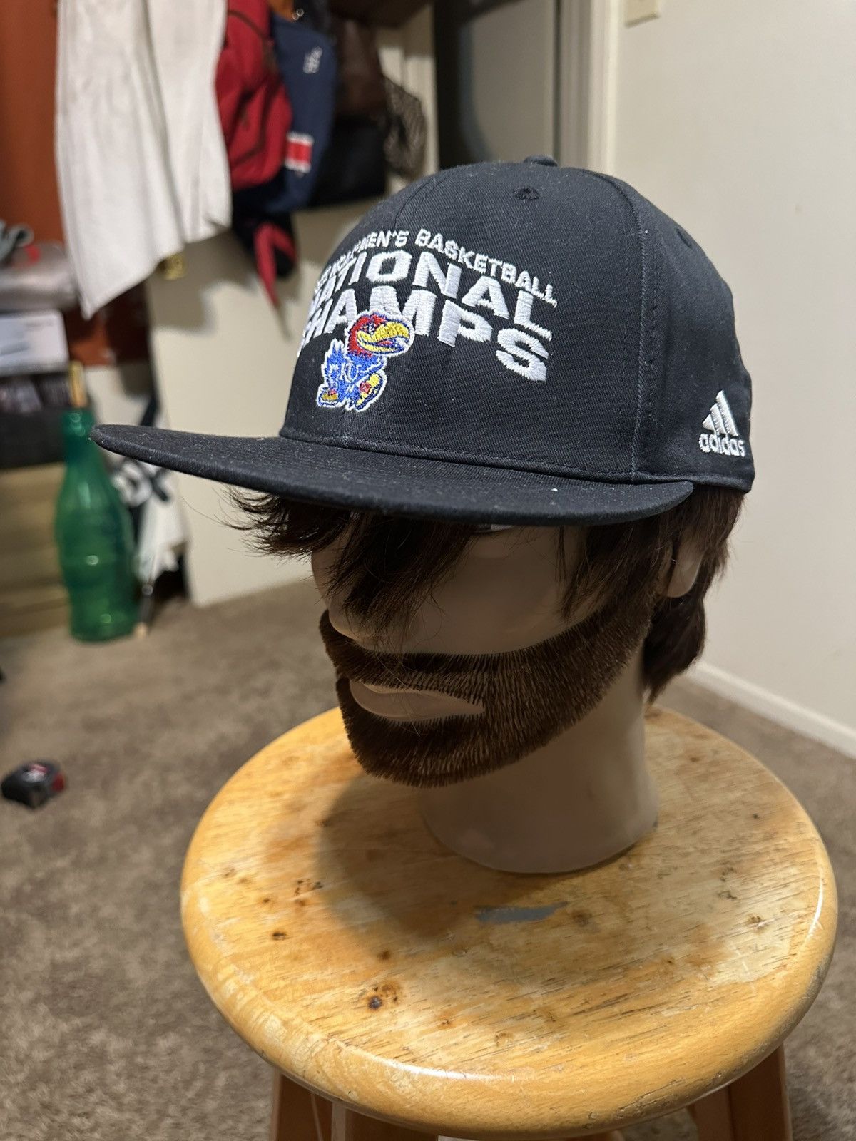 NCAA Vintage NCAA Kansas Jayhawks “National Champions” hat 2022 Size ONE SIZE - 6 Thumbnail