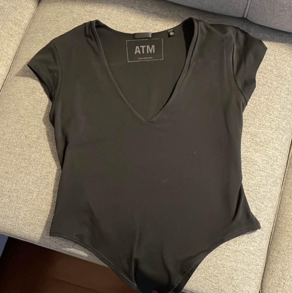 ATM Anthony Thomas Melillo Bodysuit ATM Pima coton profond Size L / US 10 / IT 46 - 8 Thumbnail