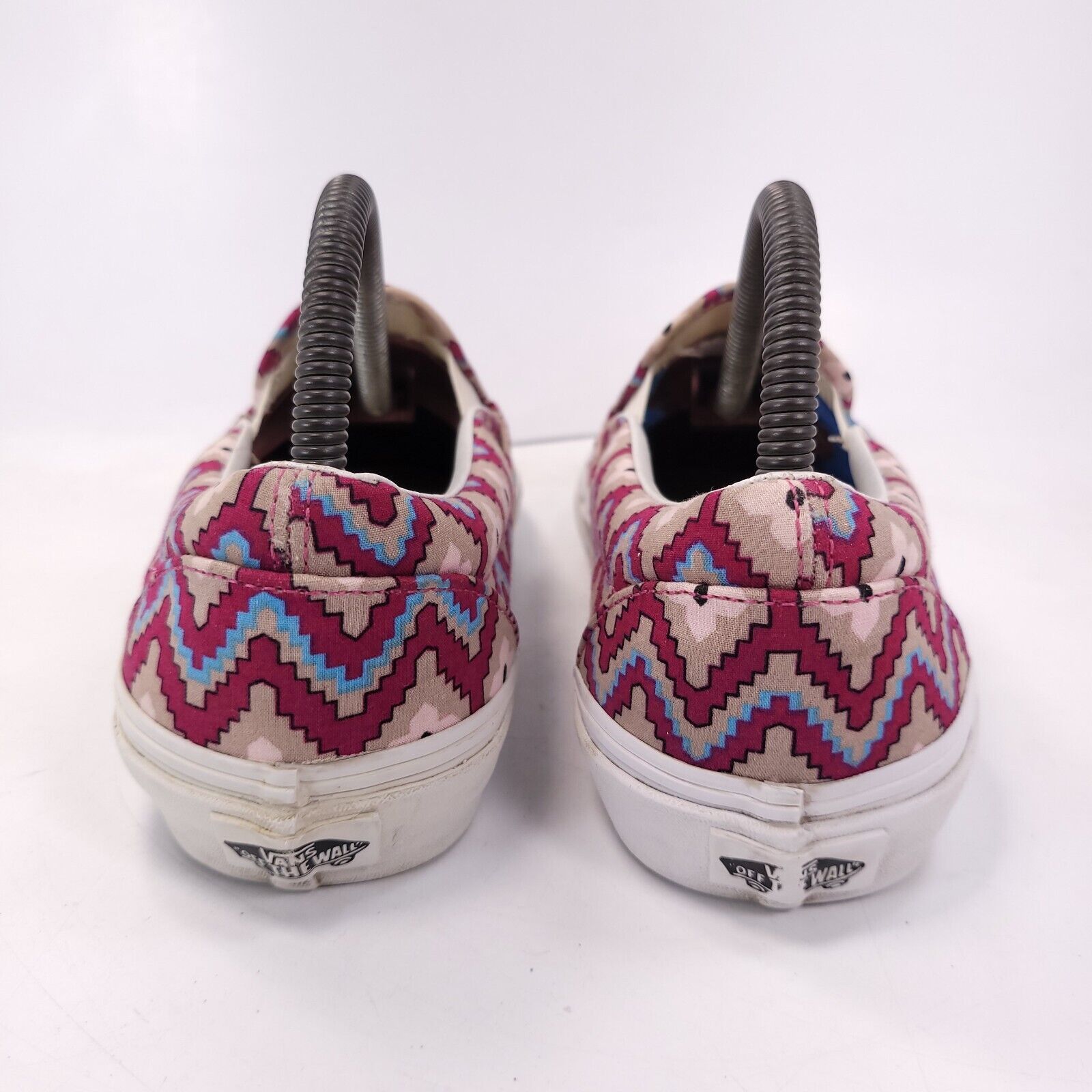 Vans Vans Off the Wall Shoe Womens Size 8 Mens 6.5 T375 Red Beige Size US 8 / IT 38 - 3 Thumbnail