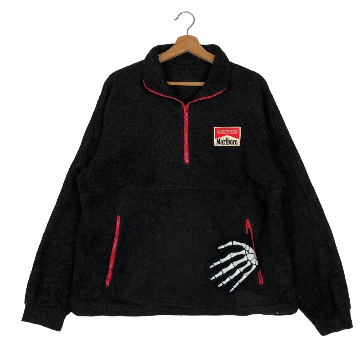 Japanese Brand 🔥90’s VINTAGE FLEECE JACKET MARLBORO RACING BIG LOGO Size US M / EU 48-50 / 2 - 2 Thumbnail