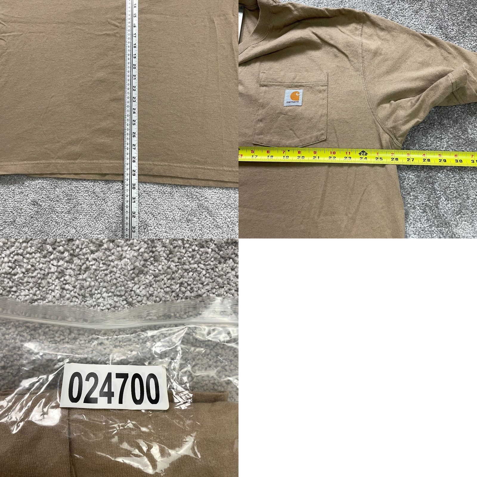 Carhartt Carhartt K87 Loose Fit T-Shirt Mens XL Brown Casual Pocket Tee Outdoor Classic Size US XL / EU 56 / 4 - 8 Thumbnail