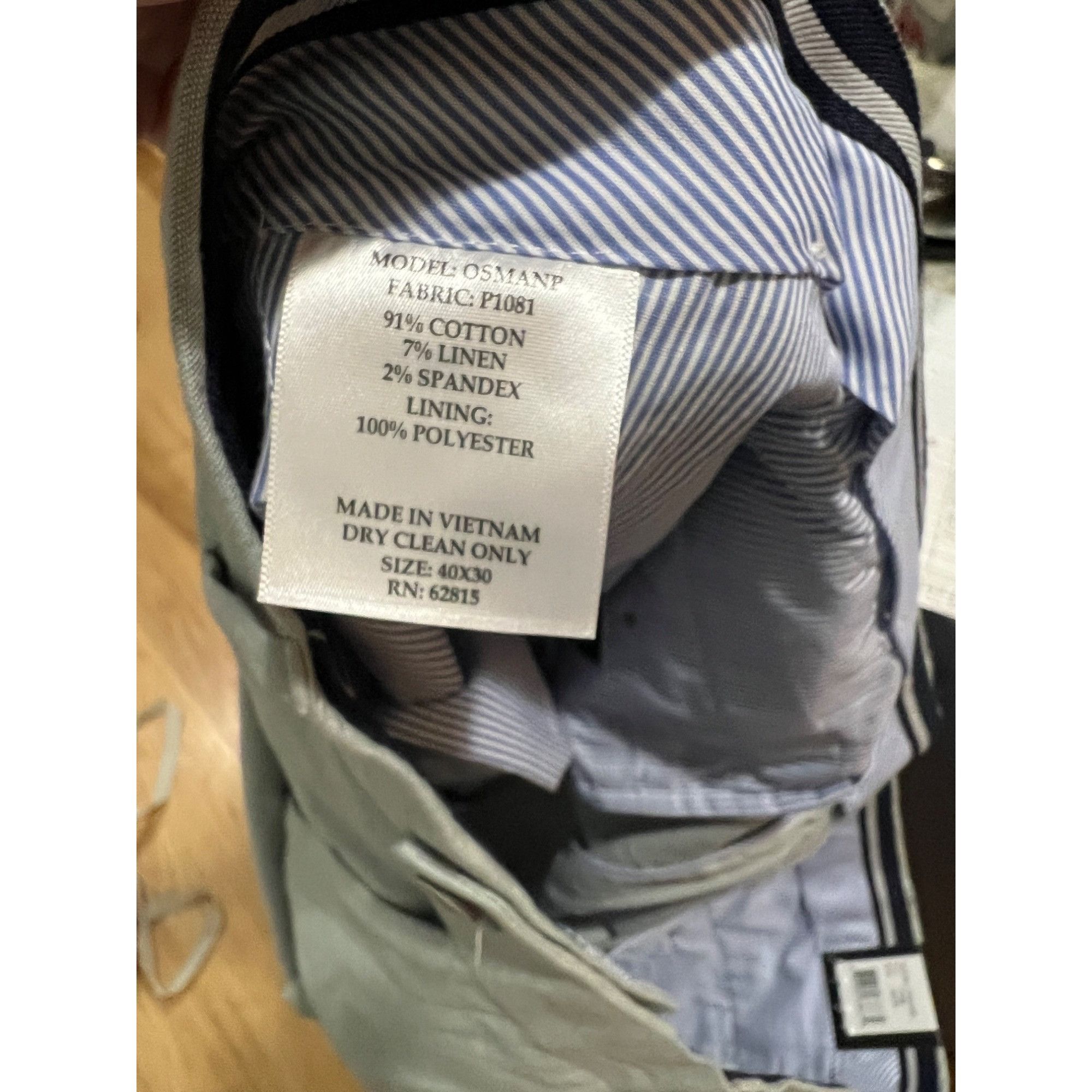 Original Penguin Original Penguin Green Chambray Flat Front Pants - NWT Size Size US 40 / EU 56 - 8 Thumbnail