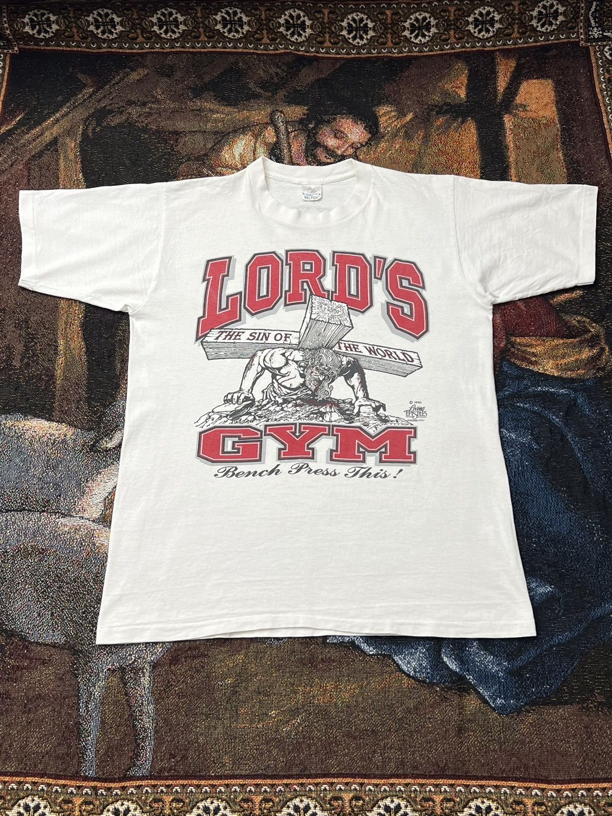 Vintage Vintage Lord's Gym Tee Size US L / EU 52-54 / 3 - 3 Thumbnail