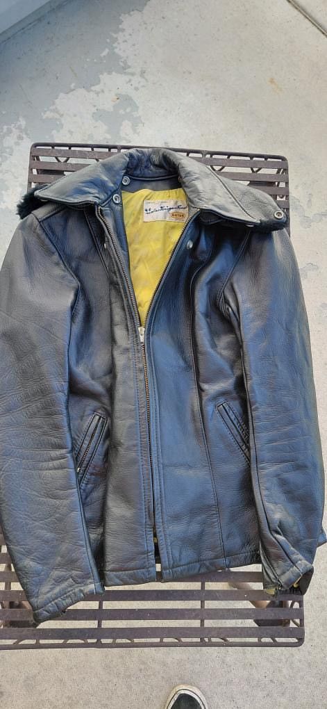 Other Vintage 1970s RARE Bates Custom Leather Jacket Size L / US 10 / IT 46 - 3 Thumbnail