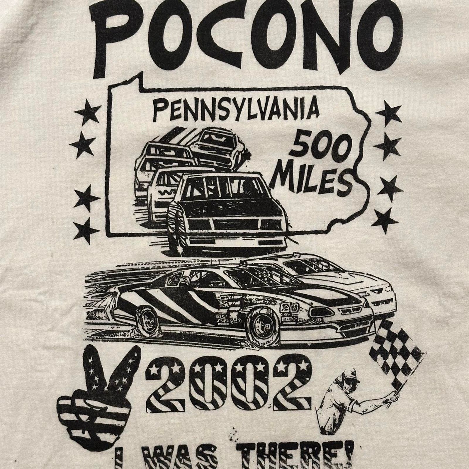 Fruit Of The Loom Vintage 2002 pocono pennsylvania 500 Size US M / EU 48-50 / 2 - 3 Thumbnail
