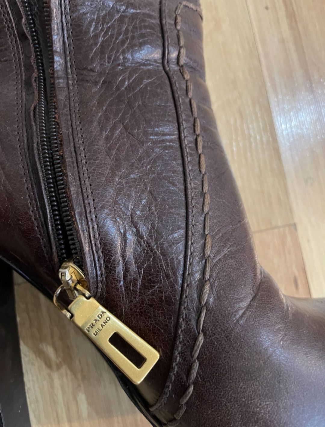 Prada Prada Milano Leather Long Boots Size US 6 / IT 36 - 2 Thumbnail