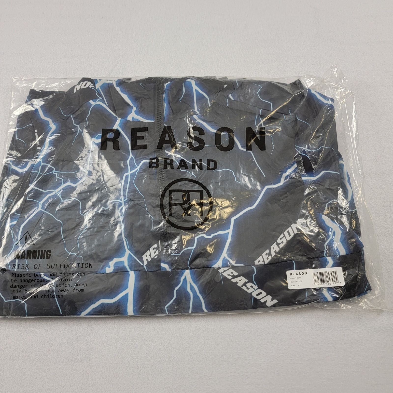 Reason Reason x Vintage Reflective Lightning Windbreaker Sz M (567) Size US M / EU 48-50 / 2 - 6 Thumbnail