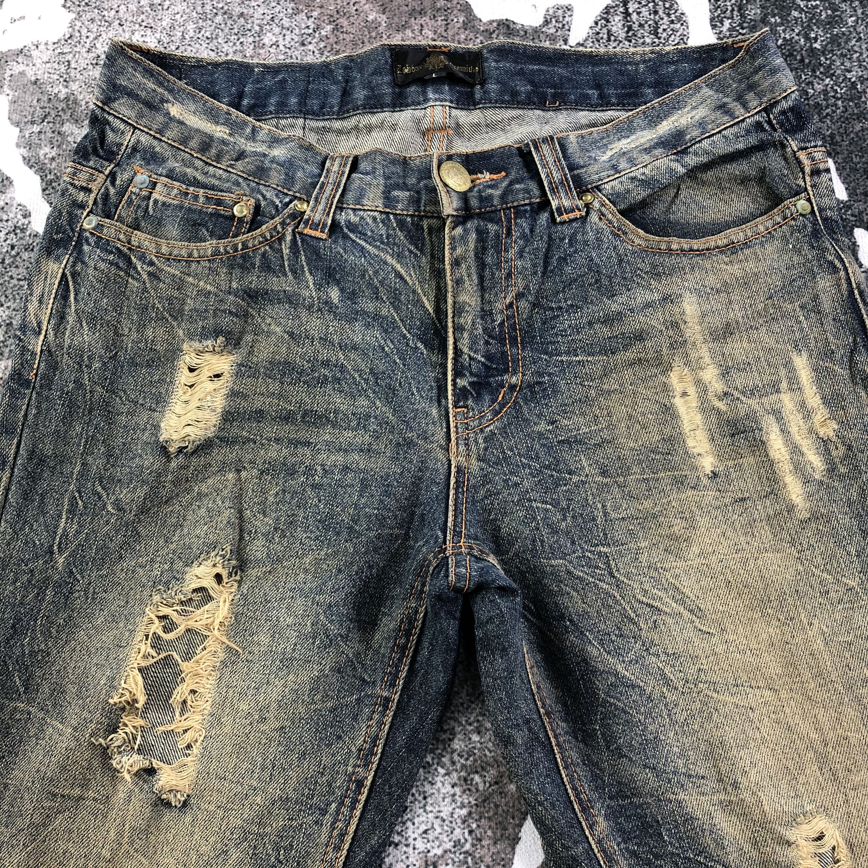 Japanese Brand Vintage Lowbox Jeans Rusty Wash Flare Denim KJ1687 Size US 30 / EU 46 - 3 Thumbnail