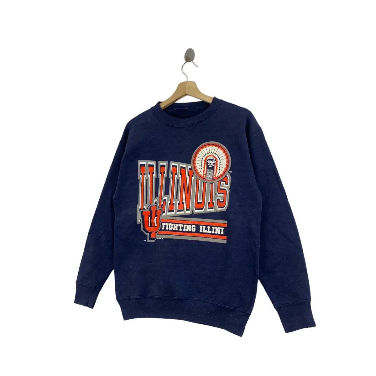 NFL × Vintage Vintage 90’ ILLINOIS FIGHTING ILLINI FOOTBALL NFL Sweatshirt Size US M / EU 48-50 / 2 - 3 Thumbnail
