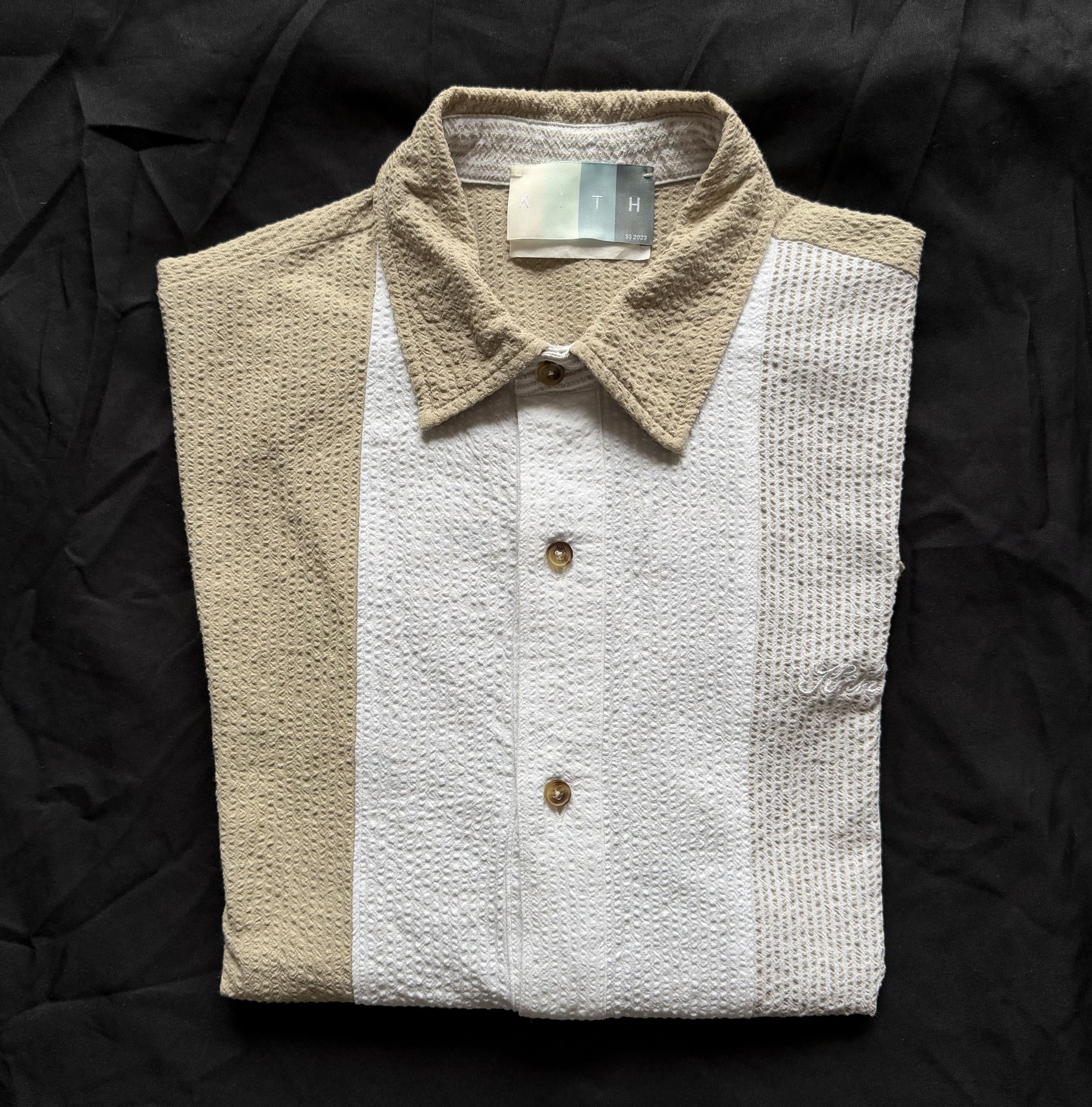 Kith Kith Vista Seersucker Paneled Button-down ‘Canvas’ Size US S / EU 44-46 / 1 - 2 Thumbnail