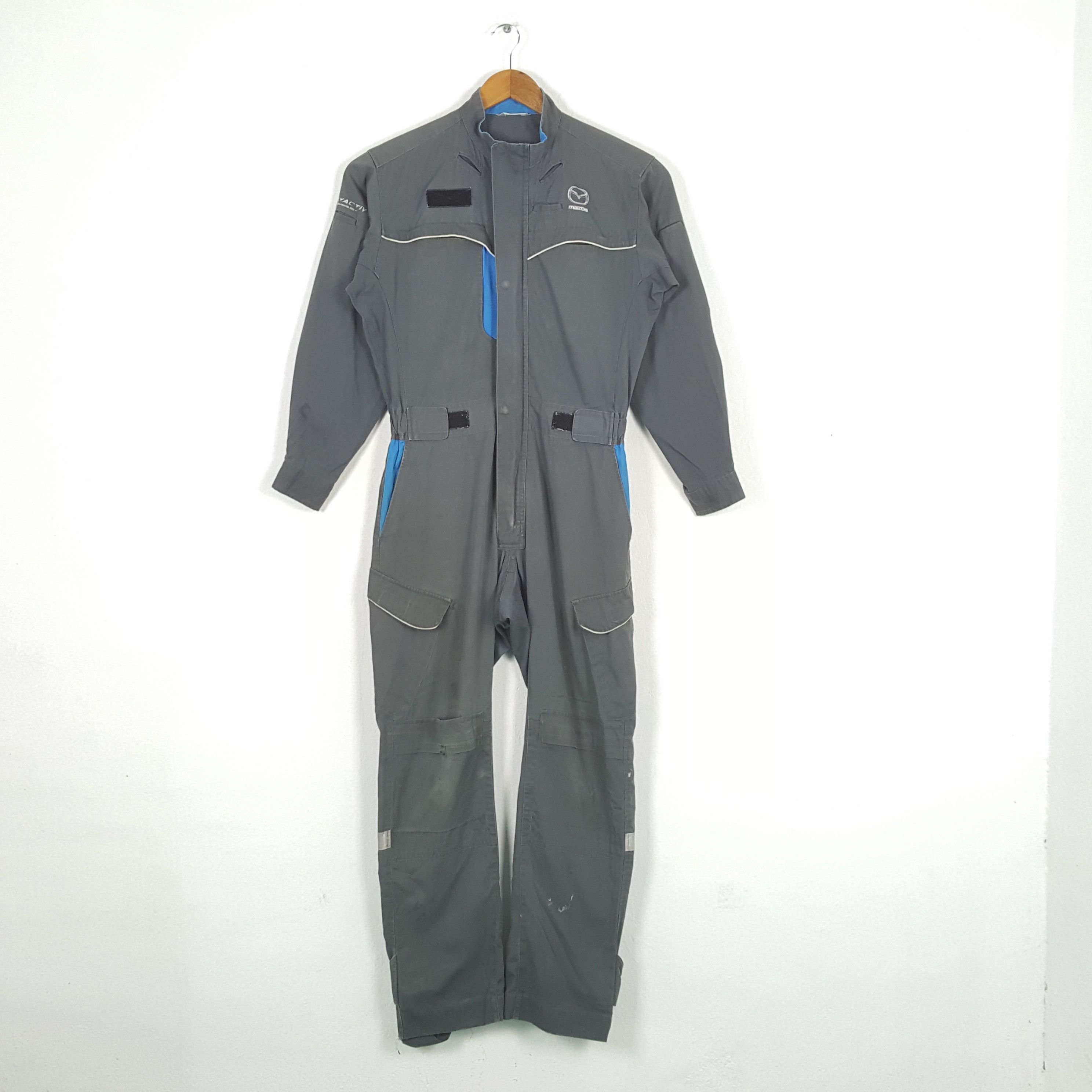 Japanese Brand × Vintage Vintage MAZDA RACING Motorsport Covarall Jacket C286N11 Size US L / EU 52-54 / 3 - 4 Thumbnail