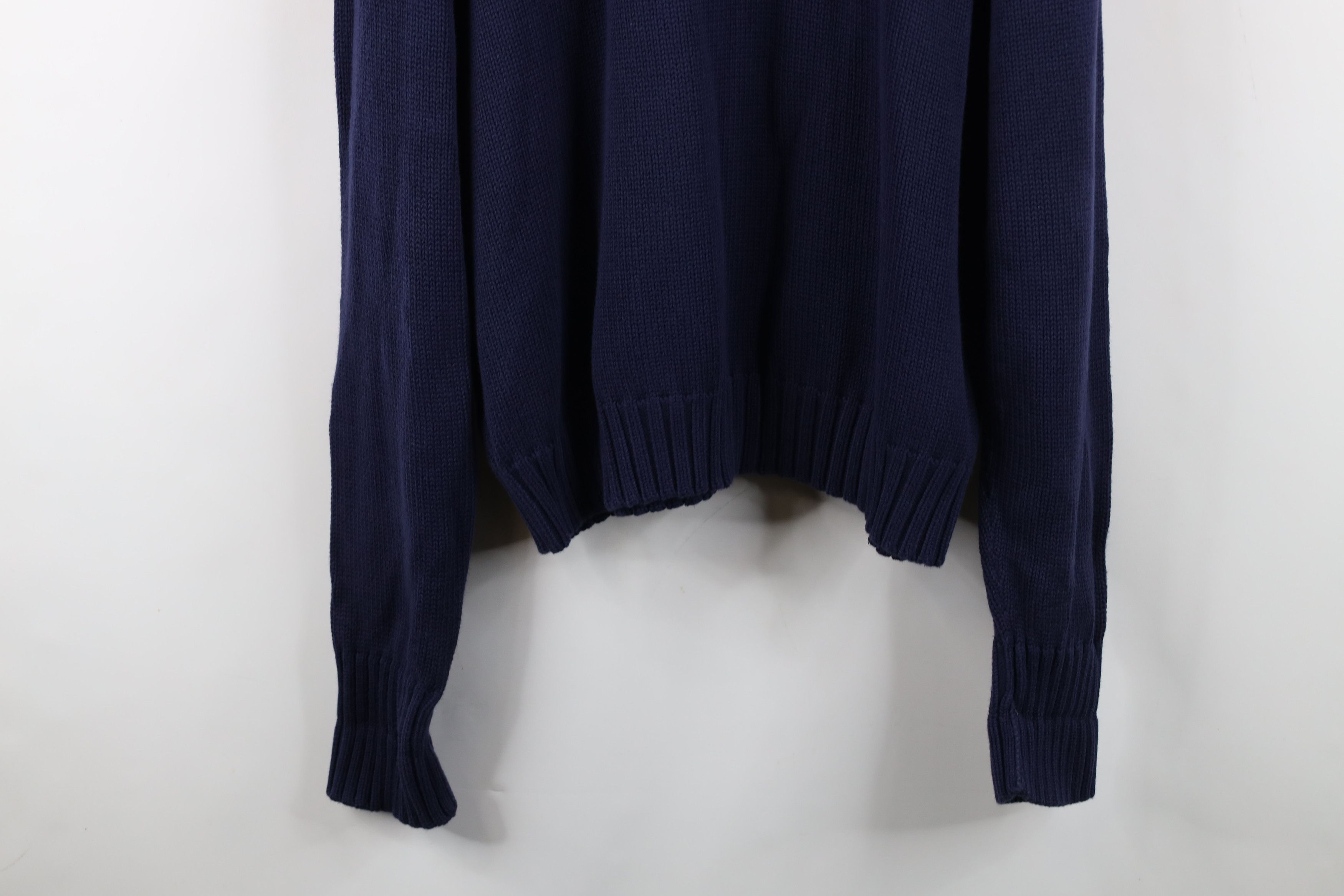 Ralph Lauren Vintage 90s Ralph Lauren Cotton Knit Turtleneck Sweater Size US XL / EU 56 / 4 - 12 Thumbnail