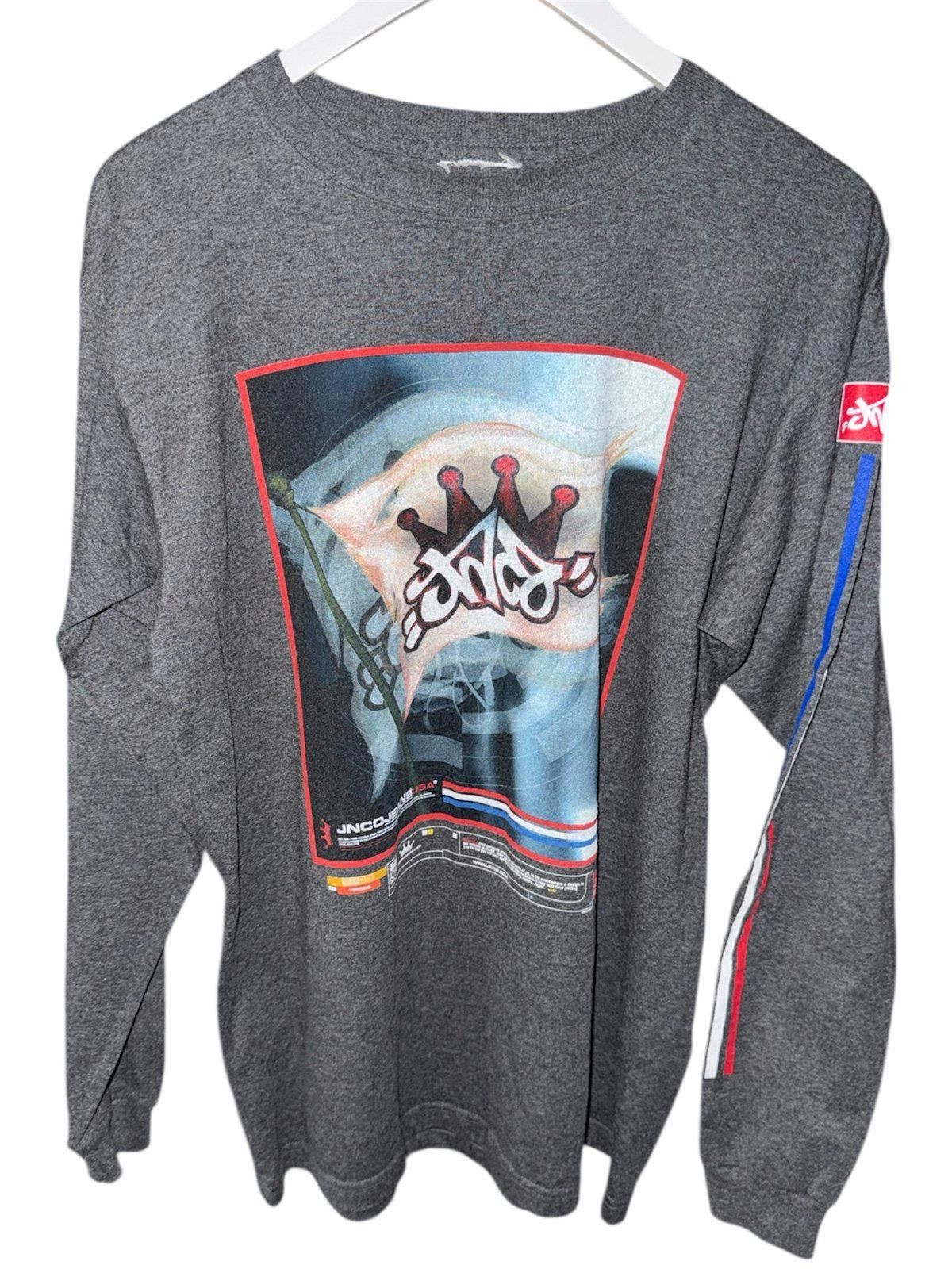 JNCO Vintage JNCO Jeans Longsleeve T-Shirt Grail Rare Y2K 90s Size US L / EU 52-54 / 3 - 1 Thumbnail