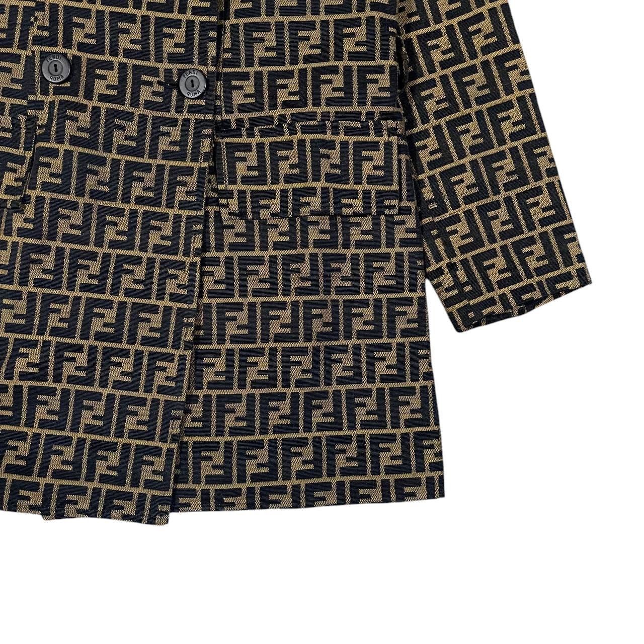 Fendi Vintage Fendi Zucca Monogram Brown Jacket Size S / US 4 / IT 40 - 4 Thumbnail